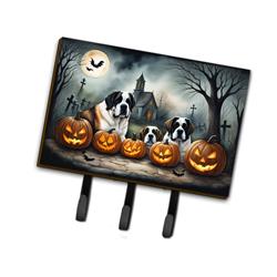9 x 6 in. Unisex Saint Bernard Spooky Halloween Leash or Key Holder