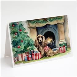 DAC1336GCA7P 5 x 7 in. Cocker Spaniel Christmas Greeting Cards & Envelopes - Pack of 8