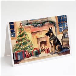 5 x 7 in. German Shepherd Christmas Greeting Cards & Envelopes - Pack of 8