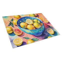 DAC1850LCB 15 x 12 in. Colorful Lemons Glass Cutting Board - Large