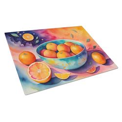DAC1853LCB 15 x 12 in. Colorful Oranges Glass Cutting Board - Large