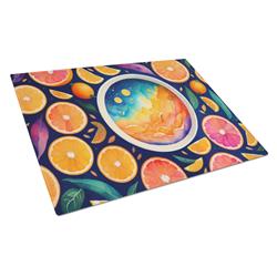 DAC1854LCB 15 x 12 in. Colorful Oranges Glass Cutting Board - Large