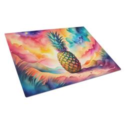 DAC1859LCB 15 x 12 in. Colorful Pineapple Glass Cutting Board - Large