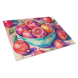 DAC1860LCB 15 x 12 in. Colorful Pomegranates Glass Cutting Board - Large