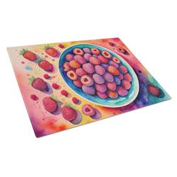 DAC1862LCB 15 x 12 in. Colorful Raspberries Glass Cutting Board - Large