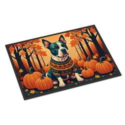 24 x 36 in. Unisex Pit Bull Terrier Fall Indoor or Outdoor Mat