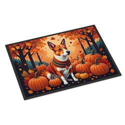 24 x 36 in. Unisex Red Basenji Fall Indoor or Outdoor Mat