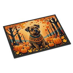 24 x 36 in. Unisex Border Terrier Fall Indoor or Outdoor Mat
