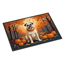 24 x 36 in. Unisex White Boxer Fall Indoor or Outdoor Mat
