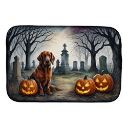21 x 14 in. Unisex Irish Setter Spooky Halloween Dish Drying Mat