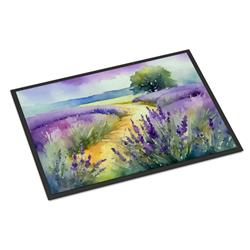 18 x 27 in. Unisex Lavender in Watercolor Doormat