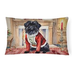 16 x 12 in. Unisex Affenpinscher Christmas Fabric Decorative Pillow
