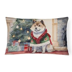 16 x 12 in. Unisex Akita Christmas Fabric Decorative Pillow
