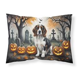 DAC2057PILLOWCASE 20.5 x 30 in. Unisex Welsh Springer Spaniel Spooky Halloween Fabric Standard Pillowcase