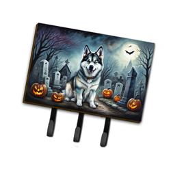 DAC2006TH68 9 x 6 in. Unisex Alaskan Malamute Spooky Halloween Leash or Key Holder