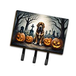 DAC2017TH68 9 x 6 in. Unisex Bloodhound Spooky Halloween Leash or Key Holder