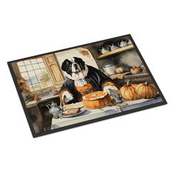 DAC1807JMAT 24 x 36 in. Unisex Saint Bernard Fall Kitchen Pumpkins Indoor or Outdoor Mat