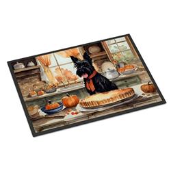 DAC1810JMAT 24 x 36 in. Unisex Scottish Terrier Fall Kitchen Pumpkins Indoor or Outdoor Mat