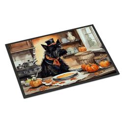 DAC1811JMAT 24 x 36 in. Unisex Scottish Terrier Fall Kitchen Pumpkins Indoor or Outdoor Mat