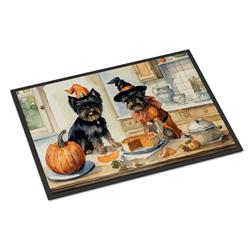 18 x 27 in. Unisex Affenpinscher Fall Kitchen Pumpkins Doormat