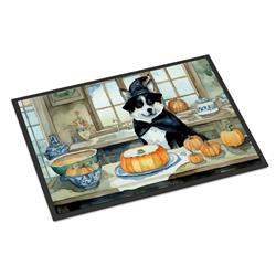 18 x 27 in. Unisex Akita Fall Kitchen Pumpkins Doormat