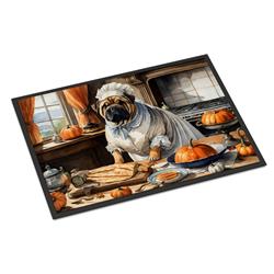 18 x 27 in. Unisex Shar Pei Fall Kitchen Pumpkins Doormat