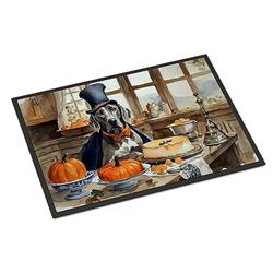 18 x 27 in. Unisex Weimaraner Fall Kitchen Pumpkins Doormat