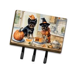 9 x 6 in. Unisex Affenpinscher Fall Kitchen Pumpkins Leash or Key Holder