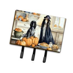 9 x 6 in. Unisex Afghan Hound Fall Kitchen Pumpkins Leash or Key Holder