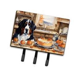 DAC1737TH68 9 x 6 in. Unisex Bernese Mountain Dog Fall Kitchen Pumpkins Leash or Key Holder
