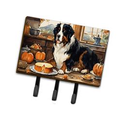 9 x 6 in. Unisex Bernese Mountain Dog Fall Kitchen Pumpkins Leash or Key Holder