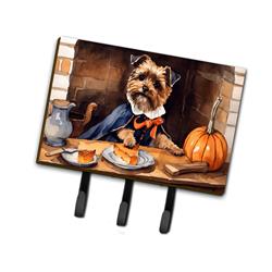 9 x 6 in. Unisex Border Terrier Fall Kitchen Pumpkins Leash or Key Holder