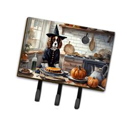 DAC1761TH68 9 x 6 in. Unisex Cavalier Spaniel Fall Kitchen Pumpkins Leash or Key Holder