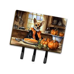 9 x 6 in. Unisex Chihuahua Fall Kitchen Pumpkins Leash or Key Holder