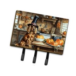 9 x 6 in. Unisex Cocker Spaniel Fall Kitchen Pumpkins Leash or Key Holder