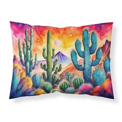 20.5 x 30 in. Unisex Cactus in Color Fabric Standard Pillowcase