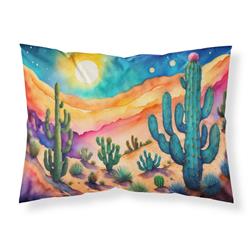 20.5 x 30 in. Unisex Cactus in Color Fabric Standard Pillowcase