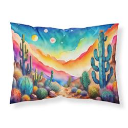 20.5 x 30 in. Unisex Cactus in Color Fabric Standard Pillowcase