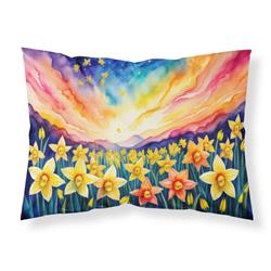 20.5 x 30 in. Unisex Daffodils in Color Fabric Standard Pillowcase