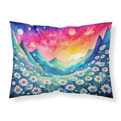 20.5 x 30 in. Unisex Daisies in Color Fabric Standard Pillowcase