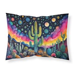 DAC1455PILLOWCASE 20.5 x 30 in. Unisex Queen of the Night Cactus in Color Fabric Standard Pillowcase
