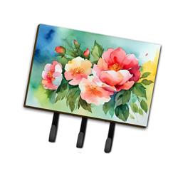 9 x 6 in. Unisex Georgia Cherokee Rose in Watercolor Leash or Key Holder