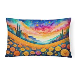 16 x 12 in. Unisex Marigolds in Color Fabric Decorative Pillow