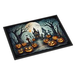 18 x 27 in. Unisex Graveyard Spooky Halloween Doormat