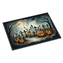 18 x 27 in. Unisex Graveyard Spooky Halloween Doormat