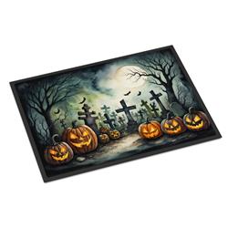 18 x 27 in. Unisex Graveyard Spooky Halloween Doormat