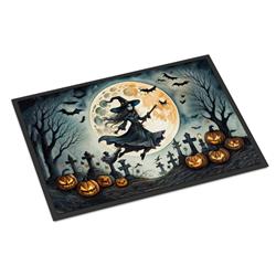 18 x 27 in. Unisex Flying Witch Spooky Halloween Doormat