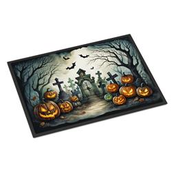 18 x 27 in. Unisex Graveyard Spooky Halloween Doormat