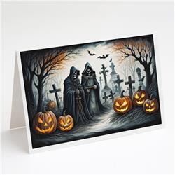 5 x 7 in. Unisex The Grim Reaper Spooky Halloween Greeting Cards & Envelopes - Pack of 8