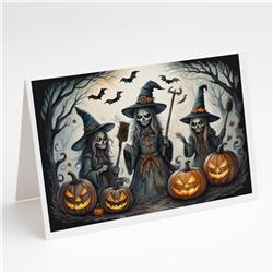 DAC2292GCA7P 5 x 7 in. Witches Spooky Halloween Greeting Cards & Envelopes - Pack of 8